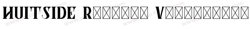 HUITSIDE Regular Version字体转换